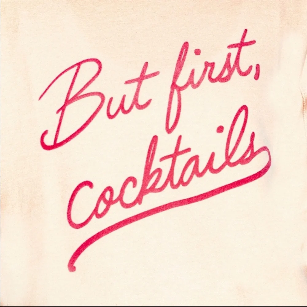 WILDFOX “But First, Cocktails” NWT Statement Sweatshirt - Picture 4 of 6